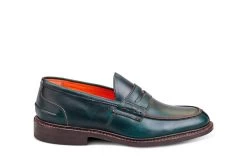 Eva Penny Loafer - Green Cutter