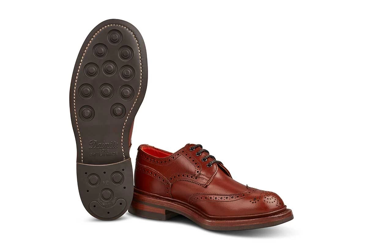 Anne Brogue Country Shoe - Marron Antique - Image 6