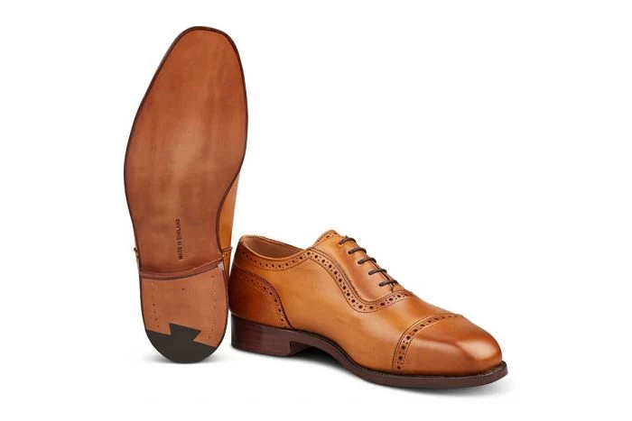 Belgrave Toecap Oxford City Shoe - 1001 Burnished - Image 5