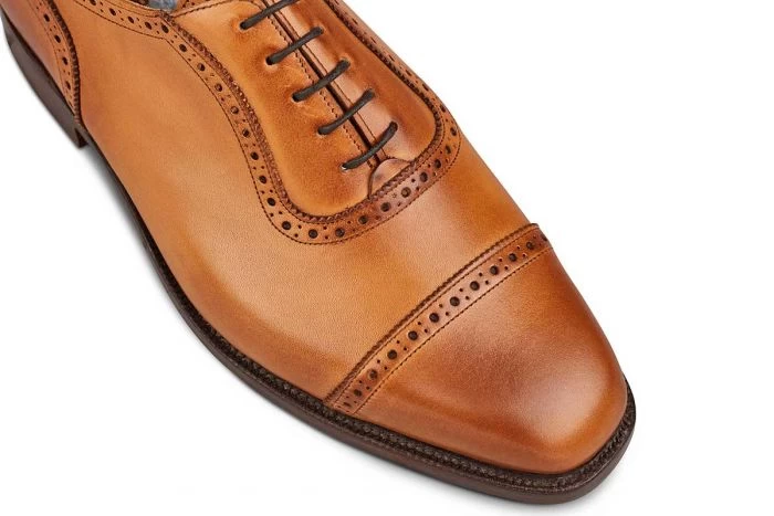 Belgrave Toecap Oxford City Shoe - 1001 Burnished - Image 2