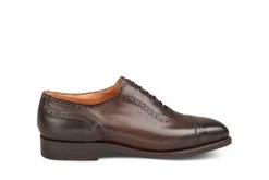 Belgrave Toecap Oxford City Shoe - Espresso Burnished