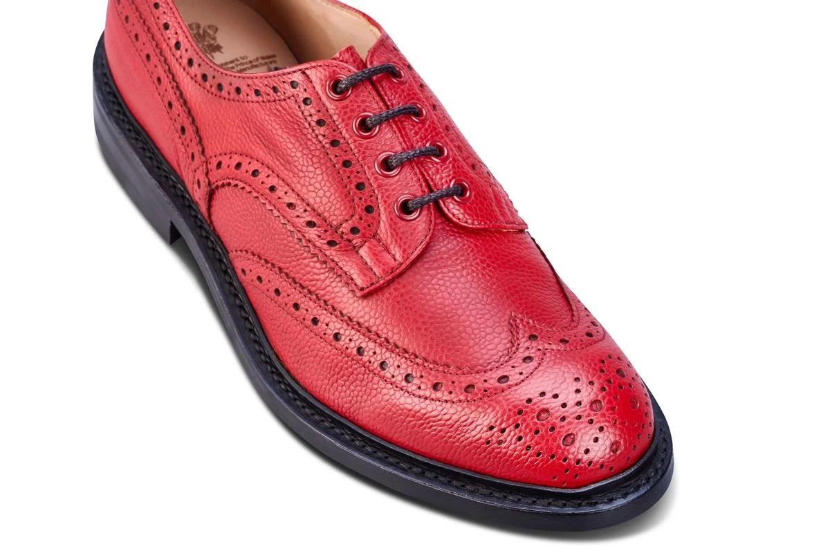 Bourton Country Shoe - Red Scotch Grain - Image 2