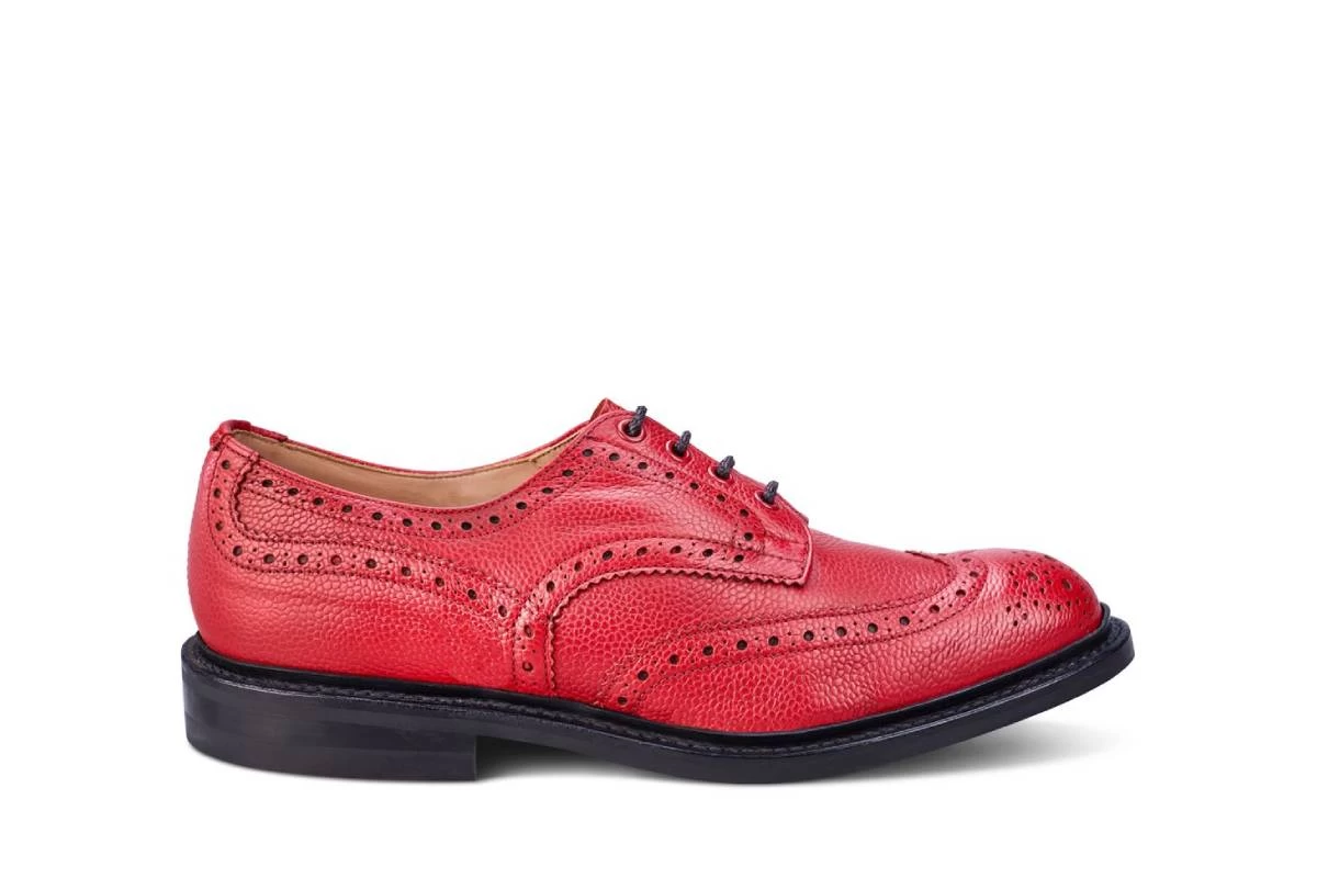Bourton Country Shoe - Red Scotch Grain
