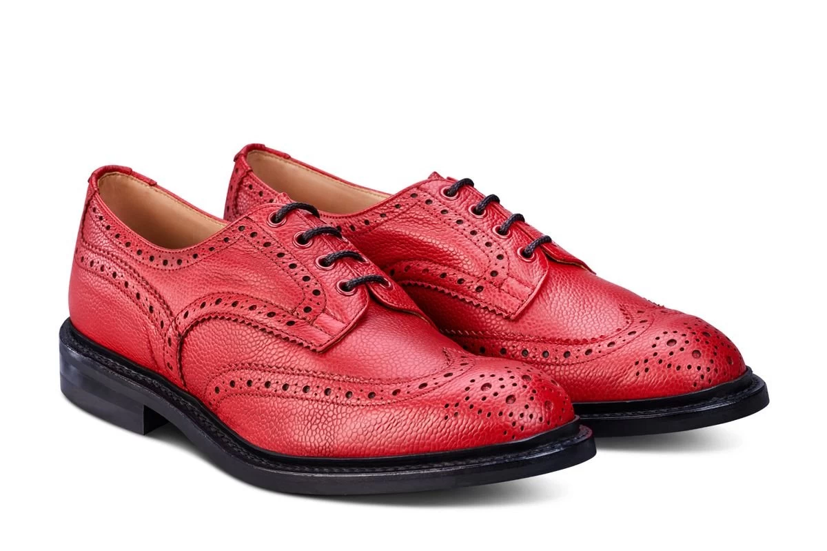 Bourton Country Shoe - Red Scotch Grain - Image 3