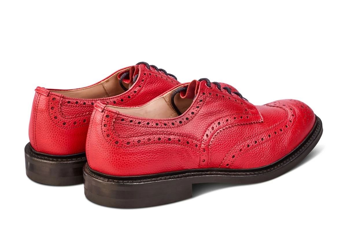 Bourton Country Shoe - Red Scotch Grain - Image 4