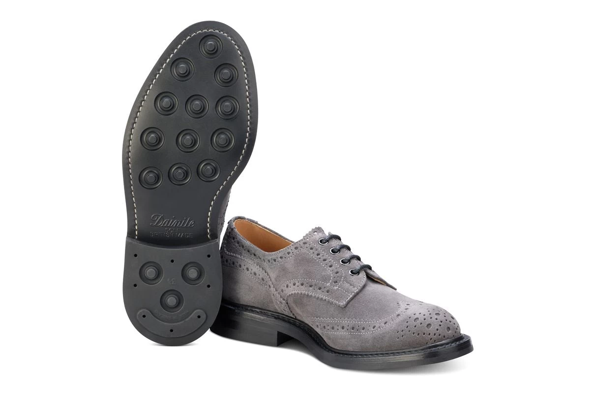 Bourton Country Shoe - Winter Smoke Castorino Suede - Image 5