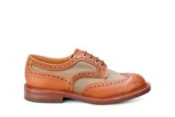 Bowood Country Shoe - Mahogany/Khaki Two Tone