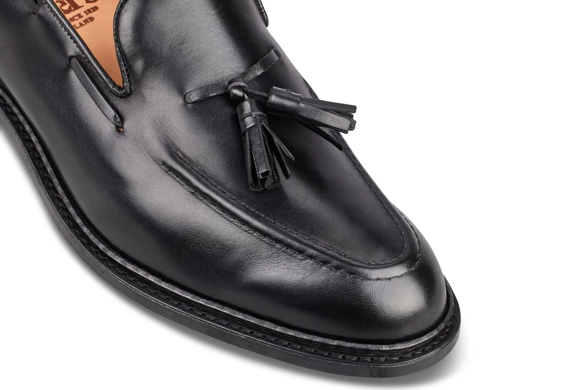 Elton Tassel Loafer - Black Box Calf - Image 2