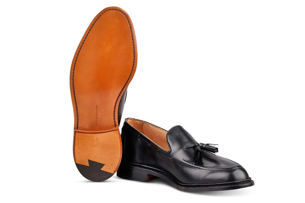 Elton Tassel Loafer - Black Box Calf - Image 5