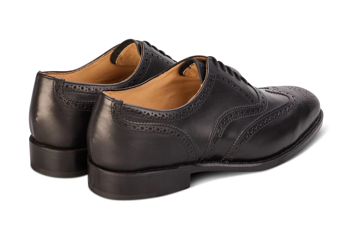 Epsom JS9524 Brogue Oxford City Shoe - Black (Multiple Width Fittings) - Image 4