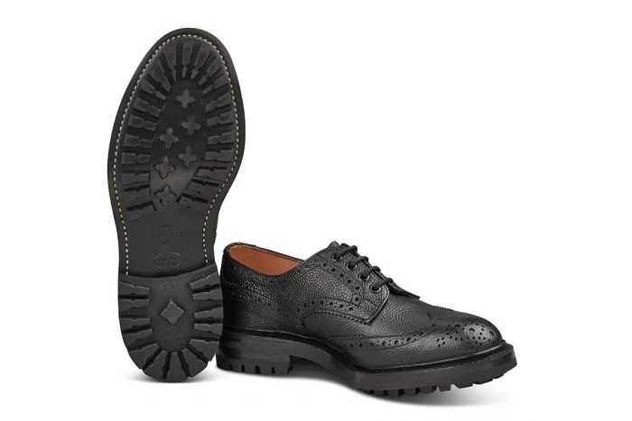 Ilkley Country Shoe - Black Scotch Grain - Image 5
