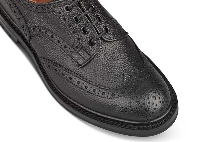 Ilkley Country Shoe - Black Scotch Grain - Image 2