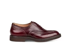 Jeremy Brogue Oxford City Shoe - Burgundy Bookbinder