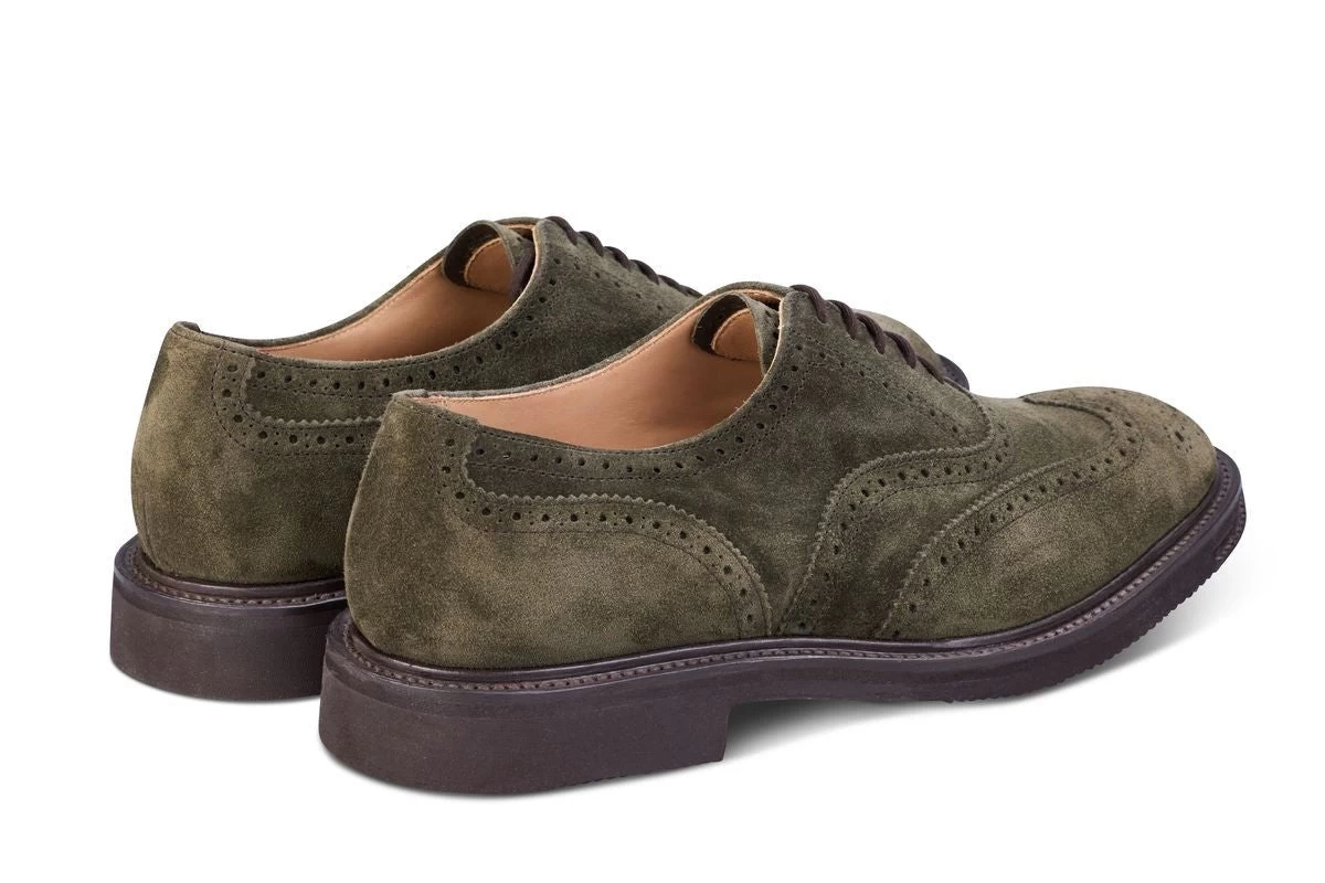 Jeremy Brogue Oxford City Shoe - Earth Castorino Suede - Image 3