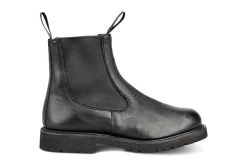 Paula Chelsea Boot - Olivvia Deerskin - Black