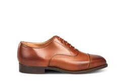 Regent Plain Toecap Oxford City Shoe - Beechnut