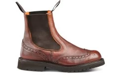 Silvia Country Dealer Boot - Olivvia Deerskin - Chestnut Burnished