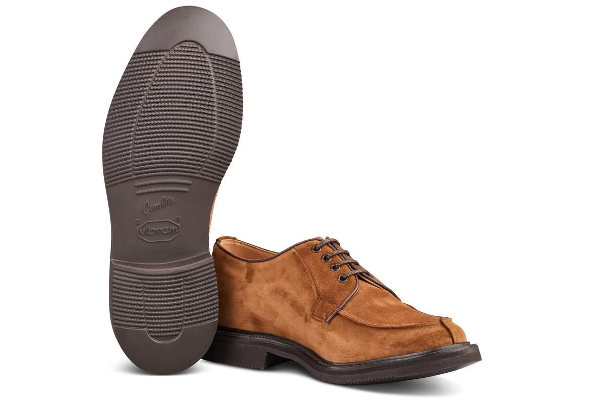 Stuart Apron Front Derby Shoe - Cubana Suede - Image 5